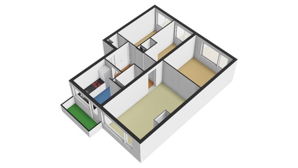 Floorplan - Anth. Fokkerstraat 52, 3331 KB Zwijndrecht